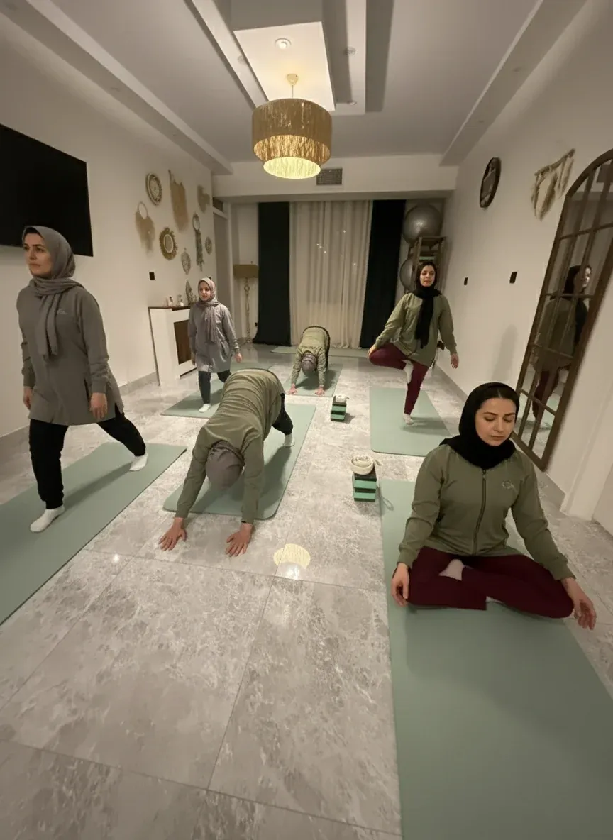 مجموعه تخصصی ماساژ و یوگا فرشته پویا - کلاس یوگا نیمه خصوصی بزرگسال