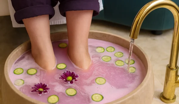 مجموعه تخصصی ماساژ و یوگا فرشته پویا - خدمات پدیکور کوکتل خیار و گل